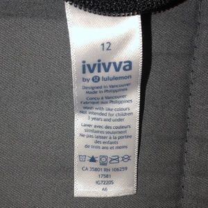 Size 12 ivivva/black/speed up shorts
